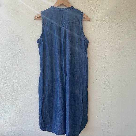 Eileen Fisher simple denim dress - Picture 8 of 12